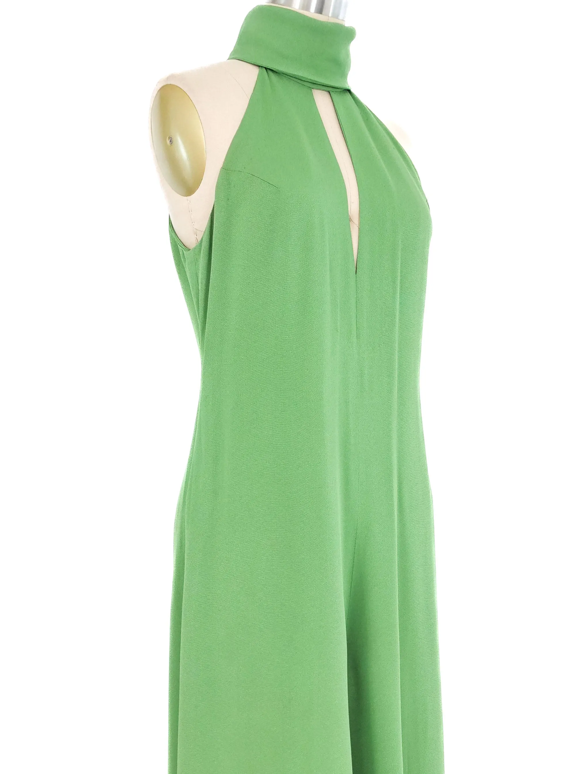 1970s Kelly Green Palazzo Pant Jumpsuit