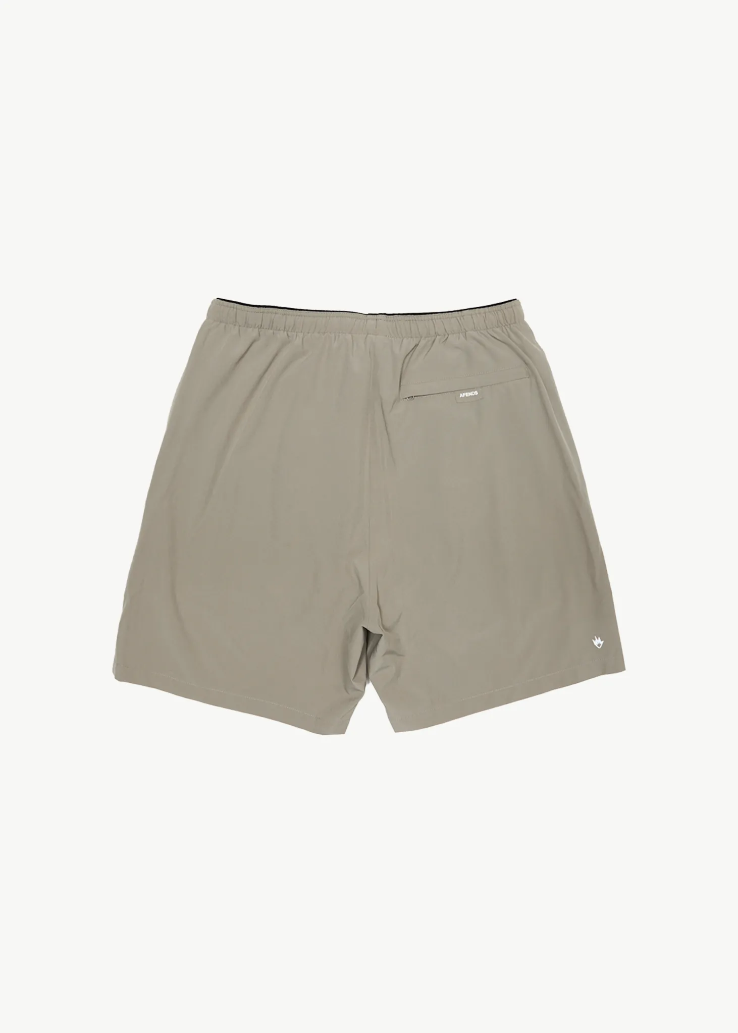 AFENDS Mens Kettle-Ish - Performance Shorts 18 Inch - Olive