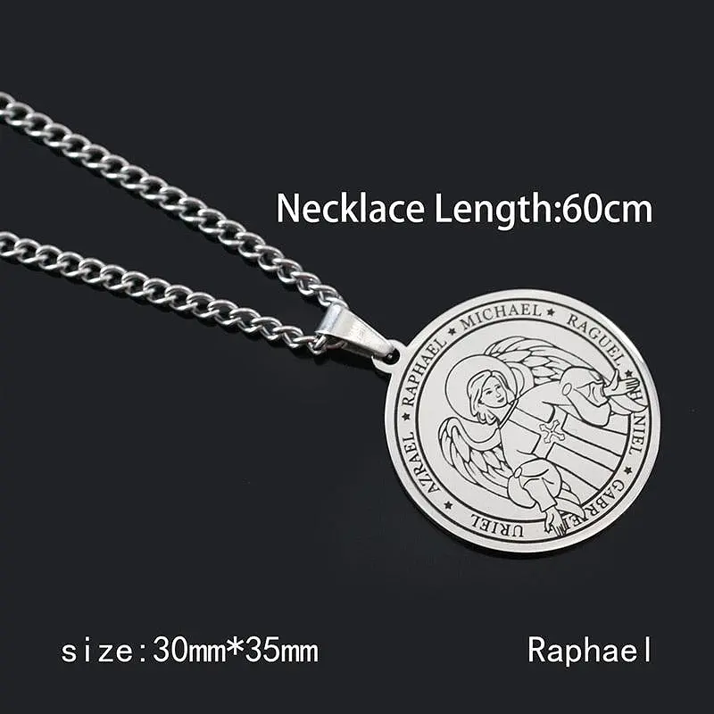 Archangels Pentagram Pendant Necklace