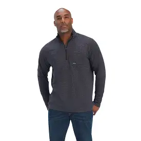 'Ariat' Men's Rebar Foundation 1/4 Zip - Charcoal Heather