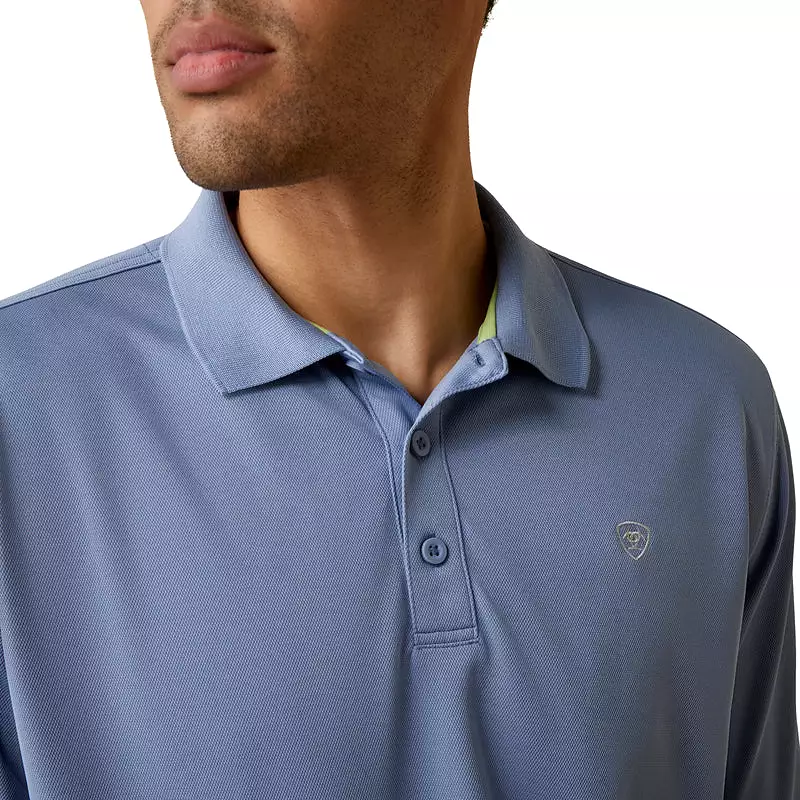 'Ariat' Men's Tek Polo - Stone Wash