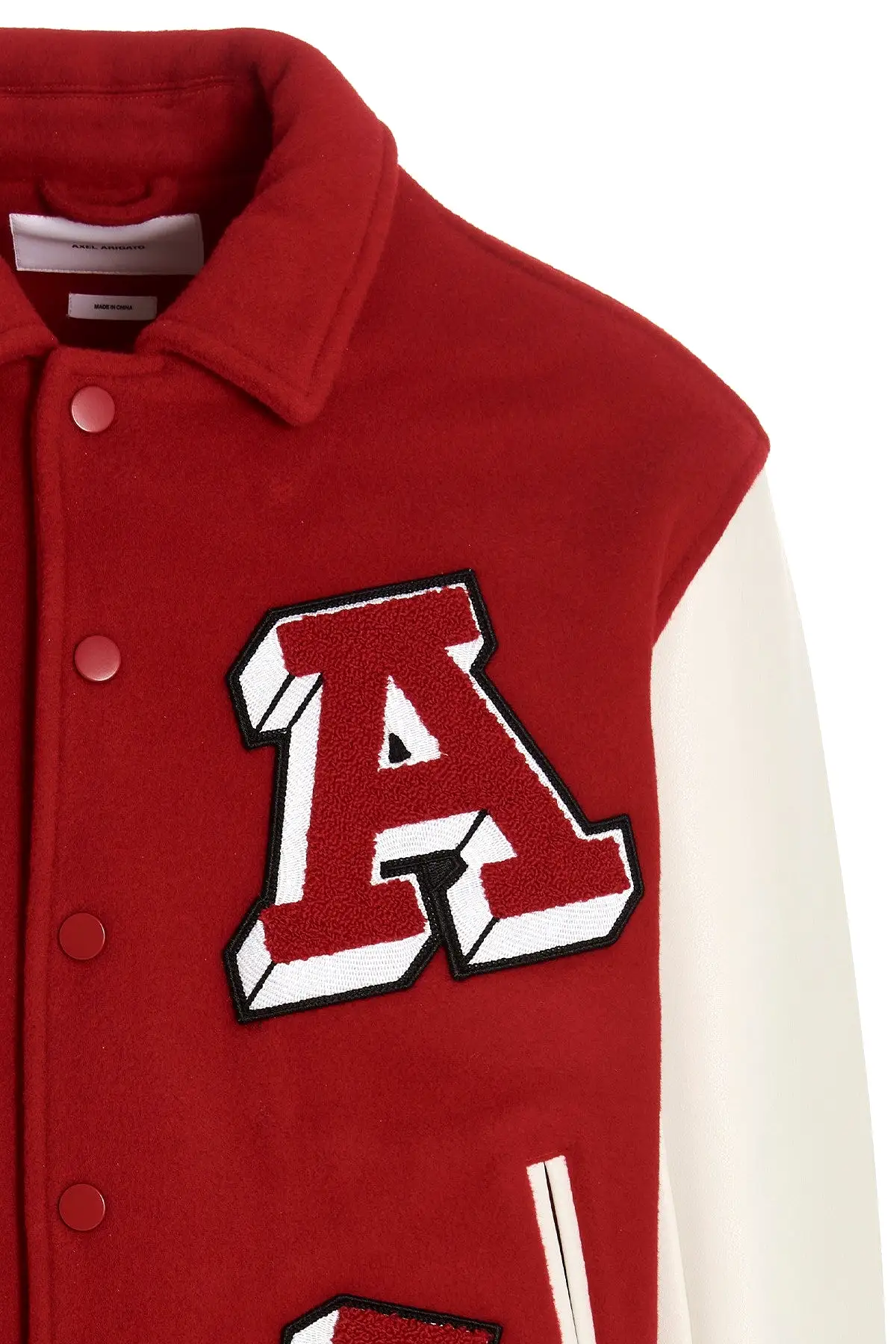 AXEL ARIGATO ILLUSION VARSITY JACKET RED