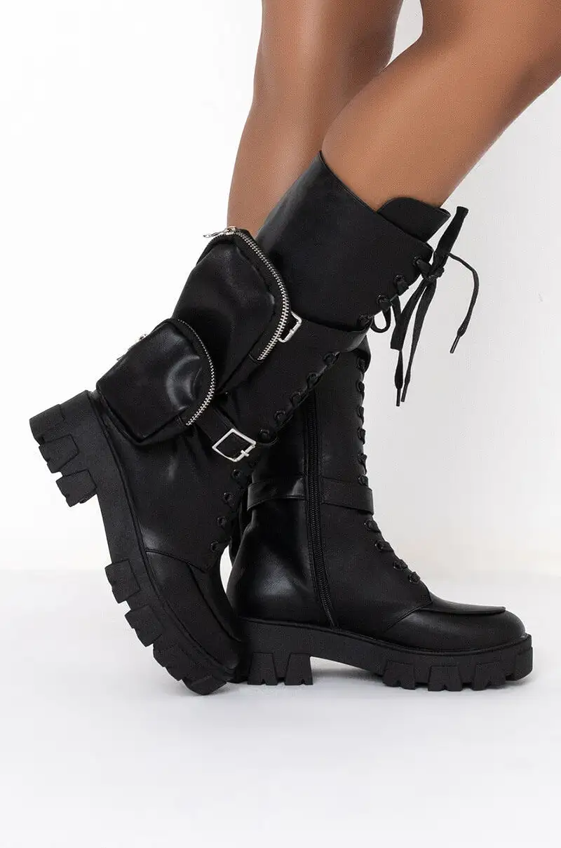 Azalea Wang - Danger Mid Calf Boot