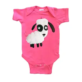 Baby Onesie - Sheep - Mi Cielo X Matthew Langille - Raspberry