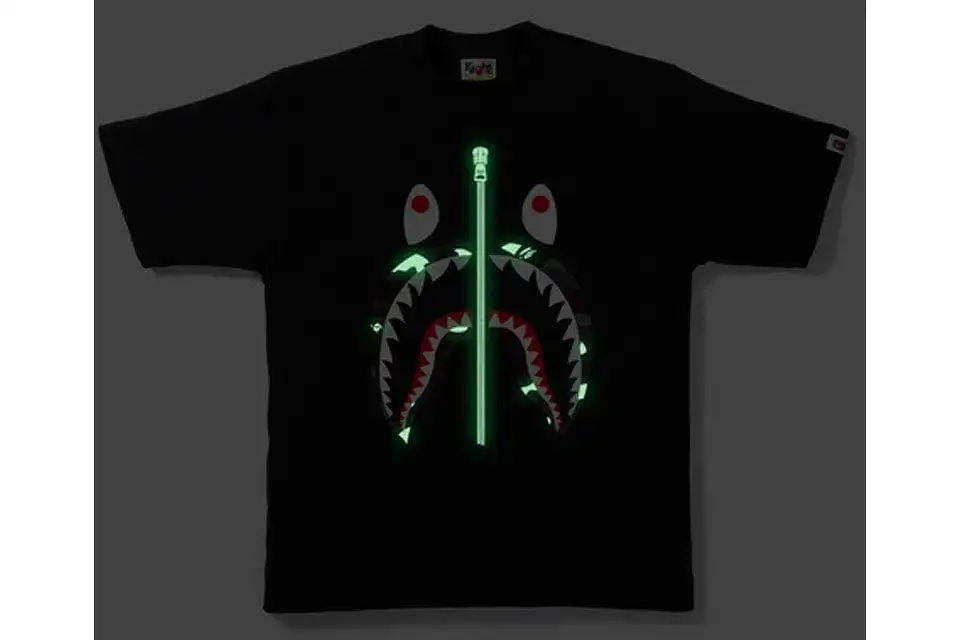 BAPE CITY CAMO SHARK TEE BLACK