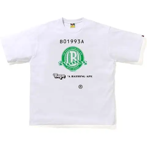 BAPE CLASSIC RELAXED TEE WHITE/GREEN