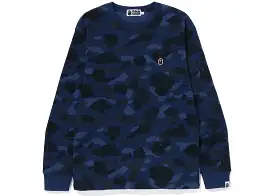 BAPE COLOR CAMO THERMAL LONG SLEEVE NAVY