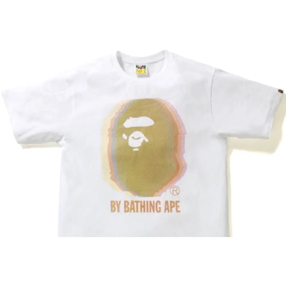 BAPE REFLECTOR NOISE TEE YELLOW/WHITE