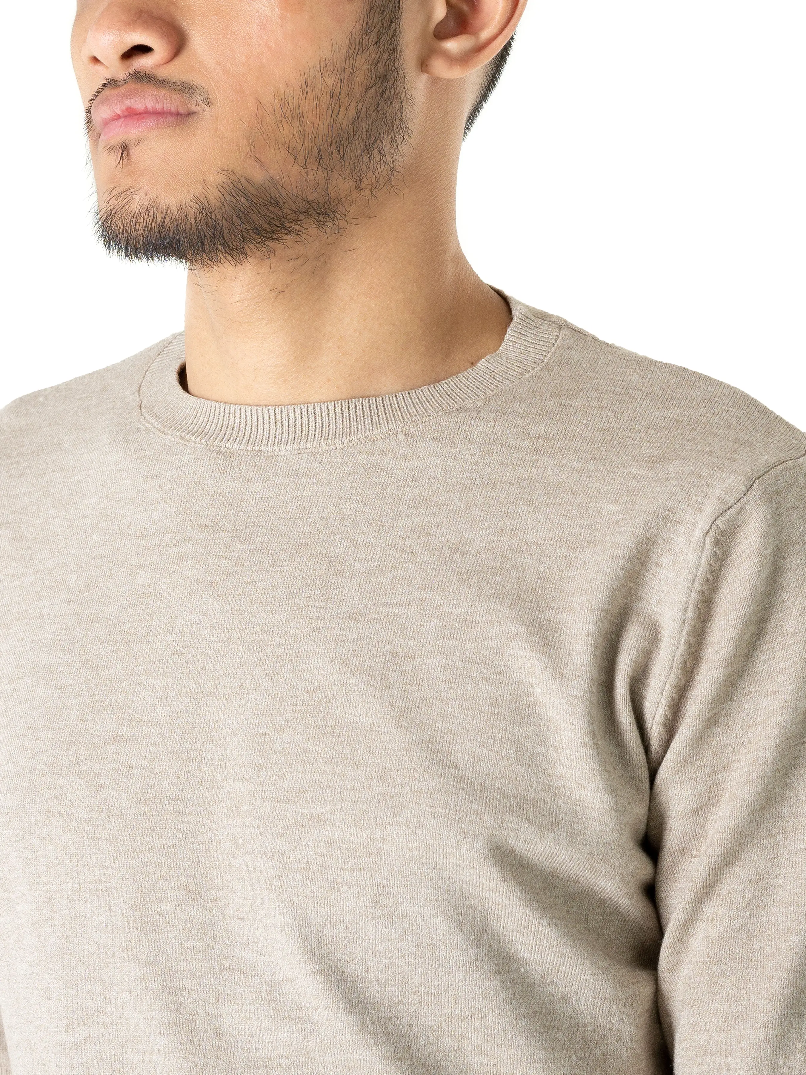 Basic Crew Neck Tee - Ash Grey