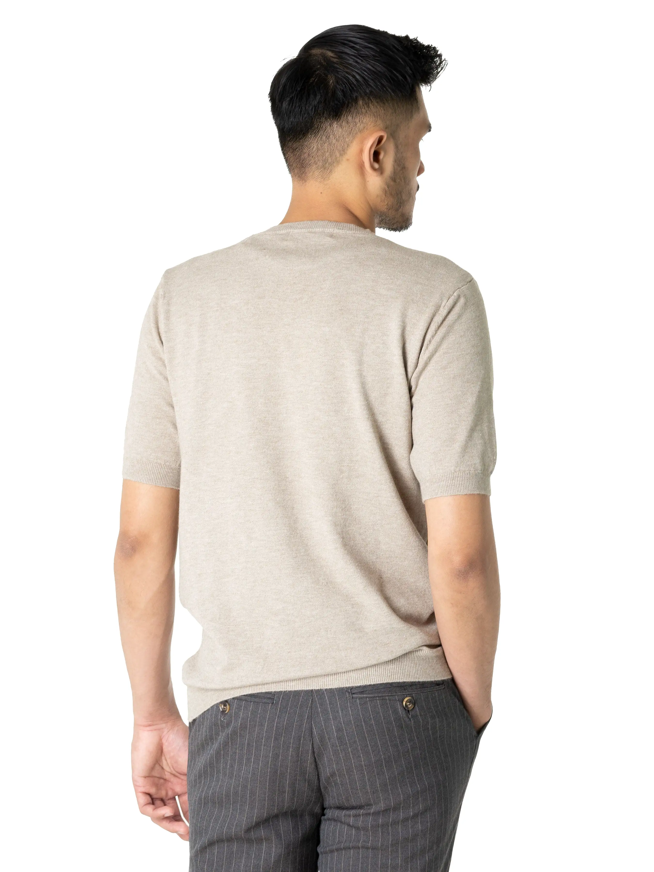 Basic Crew Neck Tee - Ash Grey