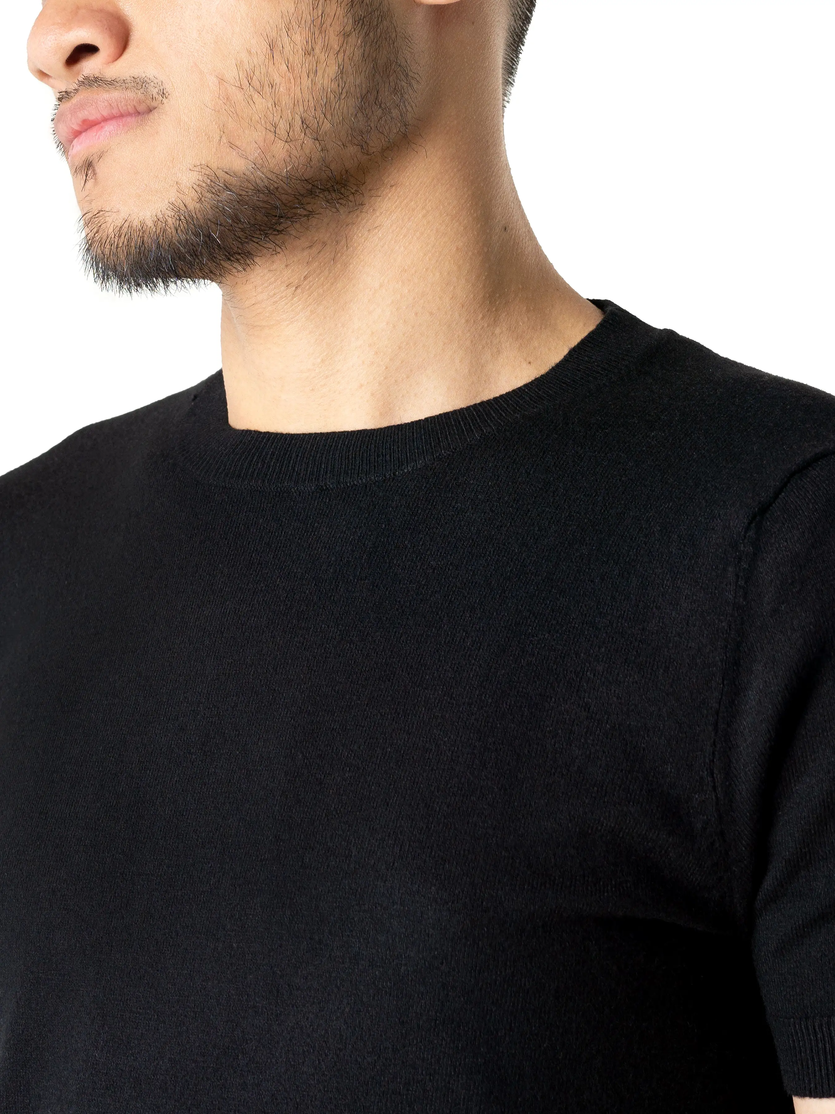 Basic Crew Neck Tee - Black