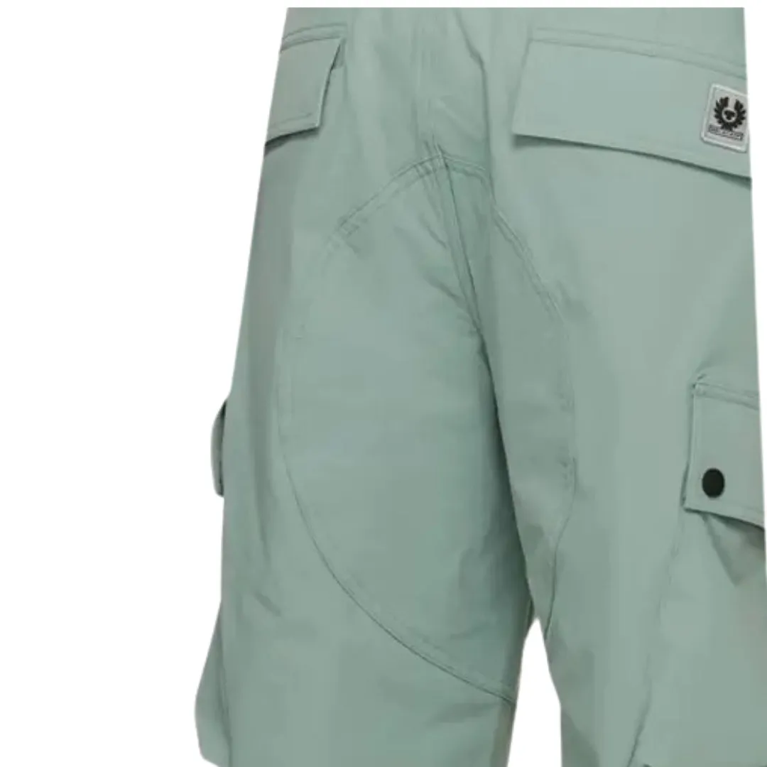 Belstaff Mens Trousers Techmaster Cargo Trousers Steel Green