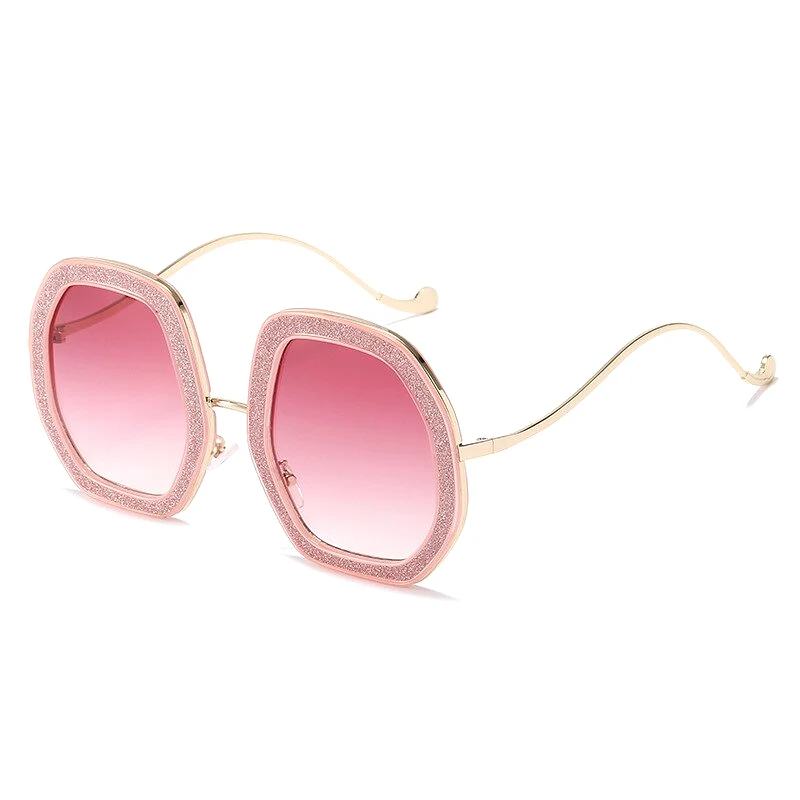 Big Frame Crystal Sun Glasses Women Cooling Designer Women Luxury Shades Lunette De Soleil Femme Googles Sunglasses Women 2022