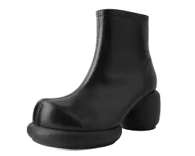 Black Burnished Bubble II Anarchic Zip Boot