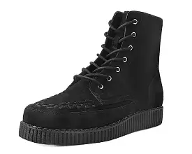 Black Suede 7-Eye Viva Low Boot