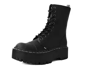 Black TUKskin 10-Eye Double Decker Boot