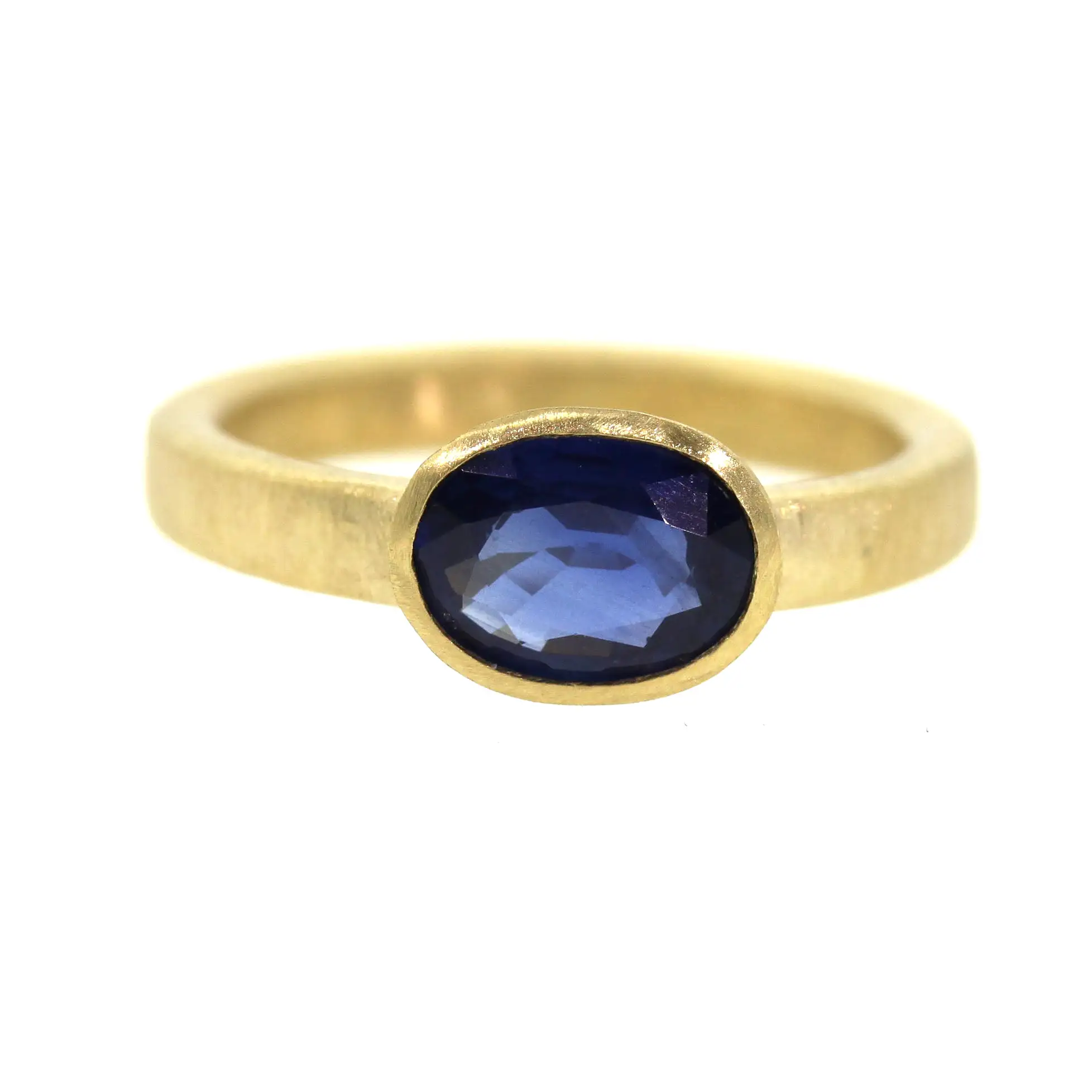 Blue Sapphire Engagement Ring