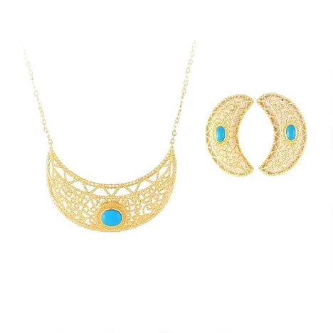 Blue Stone set For Women