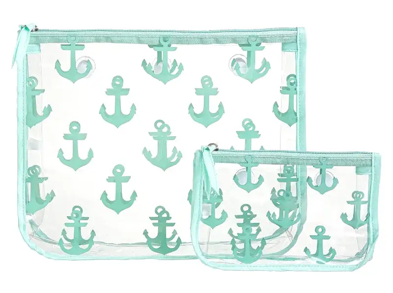 Bogg Bag Decorative Inserts Turquoise Anchor