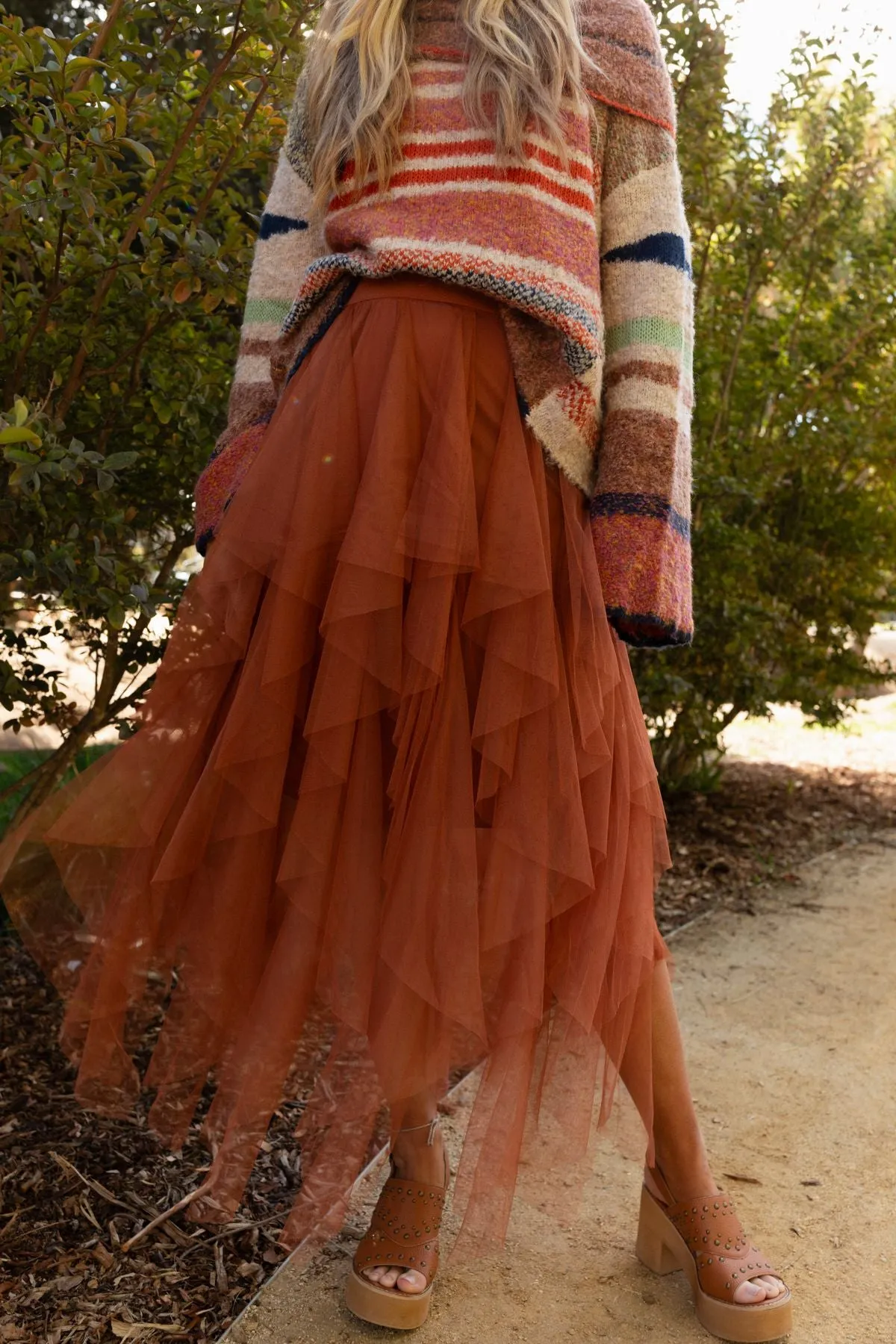 Boho Ballerina Skirt - Camel