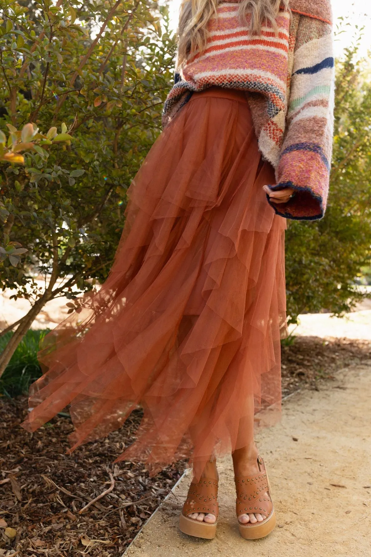 Boho Ballerina Skirt - Camel