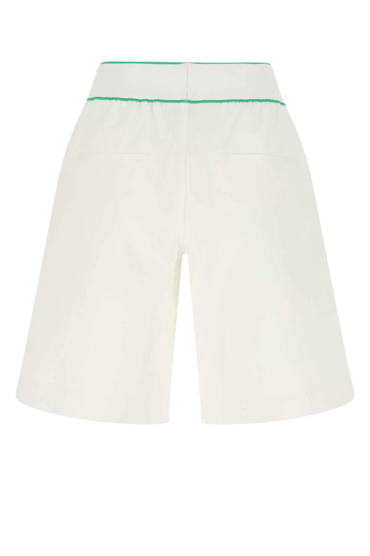 Bottega Veneta White Cotton Bermuda Shorts