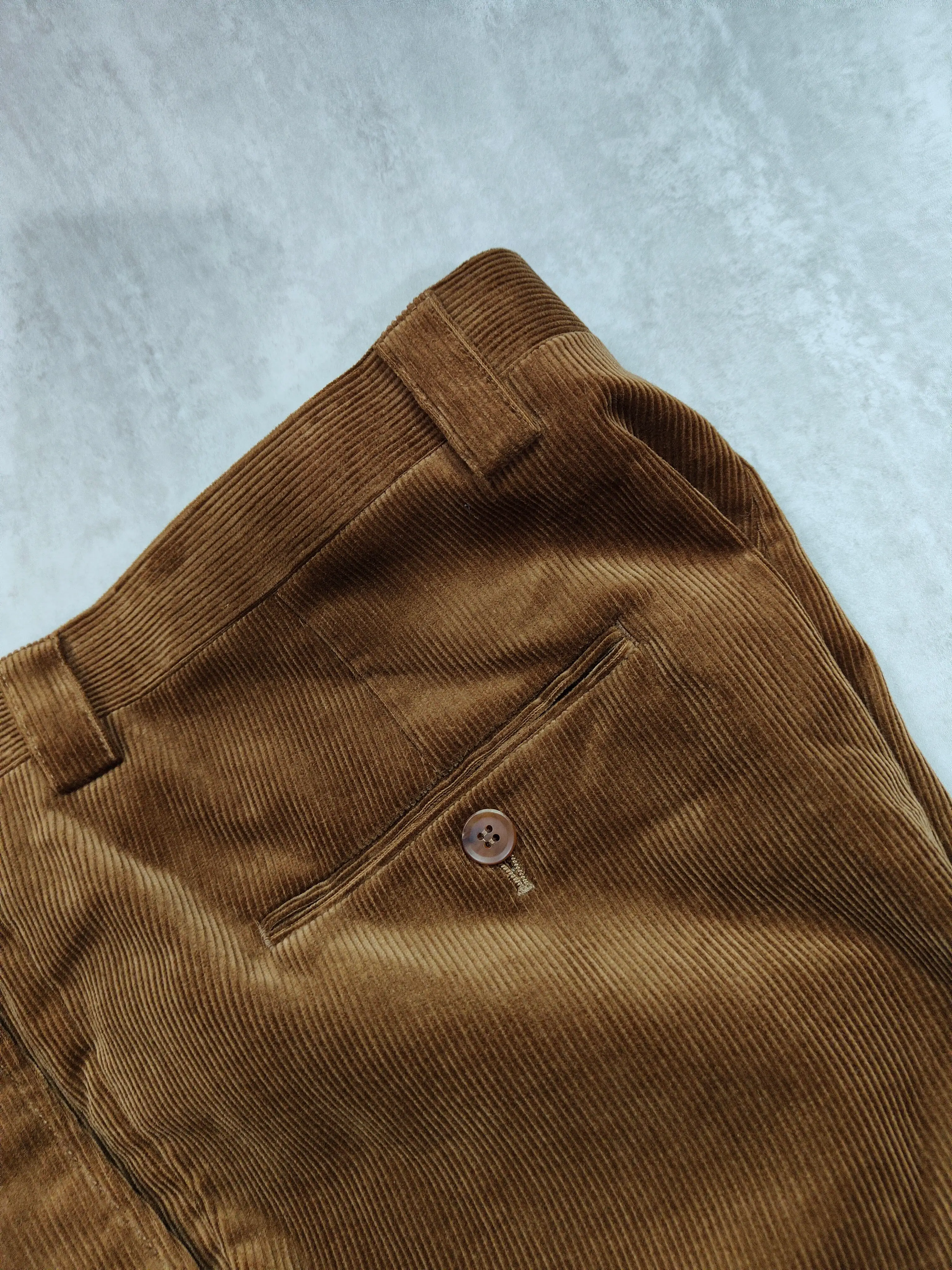 Brisbane Moss Corduroys Caramel Trousers  - ST134