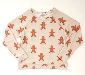 Brokedown Clothing Women's Gingerbread Man Cream  Sweatshirt