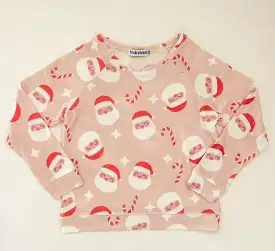 Brokedown Clothing Women's Pink Santa Sweatshirt