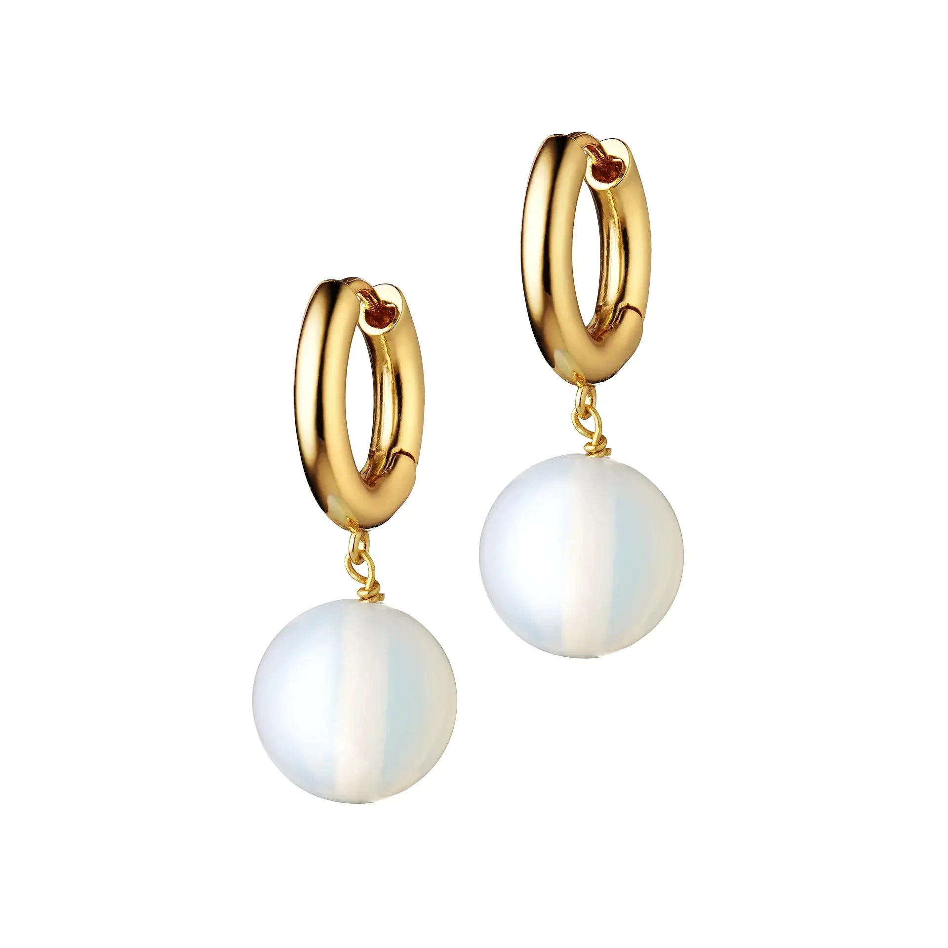 Bubbles Hoop Earrings, Gold