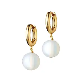 Bubbles Hoop Earrings, Gold