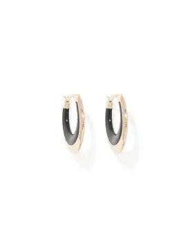 Callie Curve Enamel Earrings