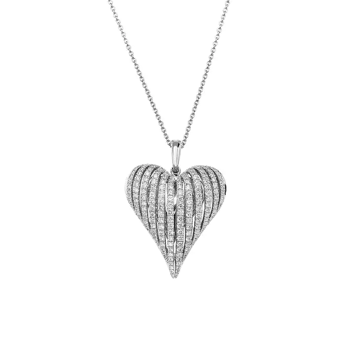 CHARLES KRYPELL Angel Heart Large Diamond Pendant