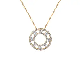 CHARLES KRYPELL Diamond Air Circle Pendant