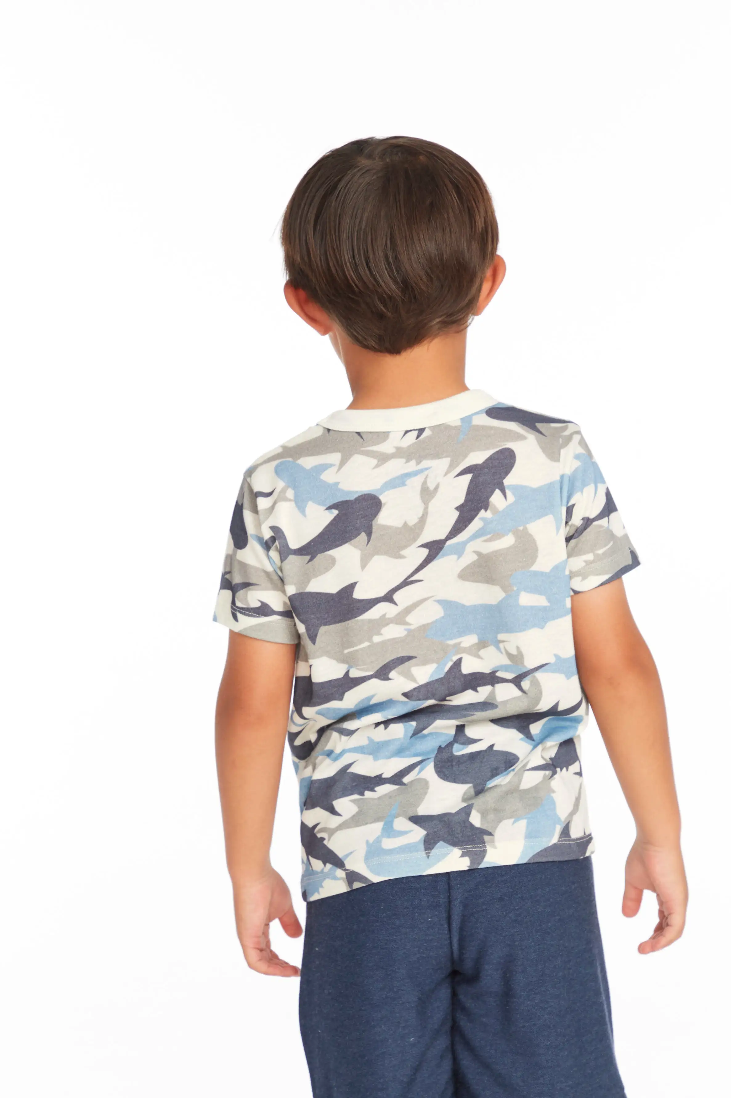 Chaser All Over Camo Shark Boys S/S Tee