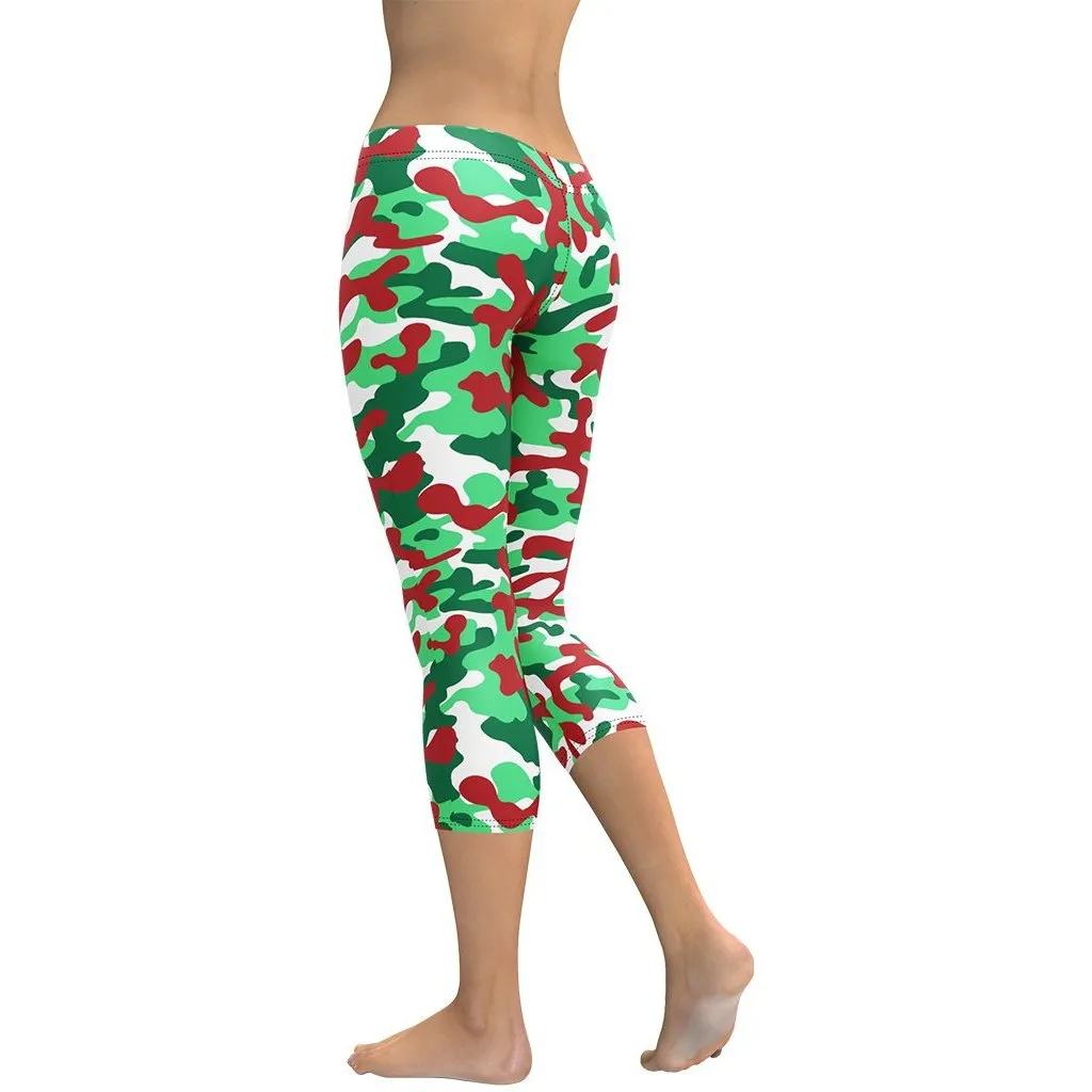 Christmas Camo Capris