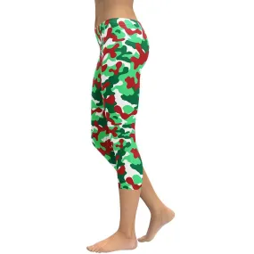 Christmas Camo Capris