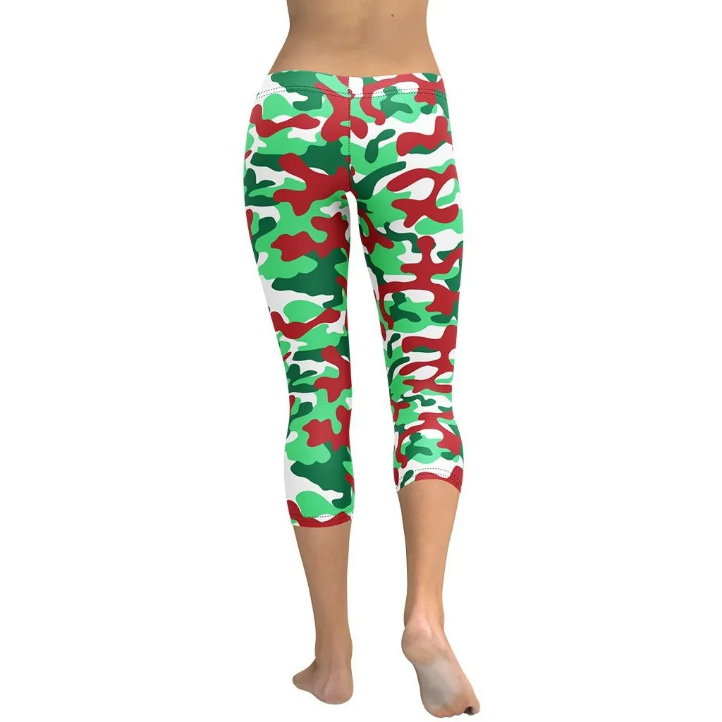 Christmas Camo Capris