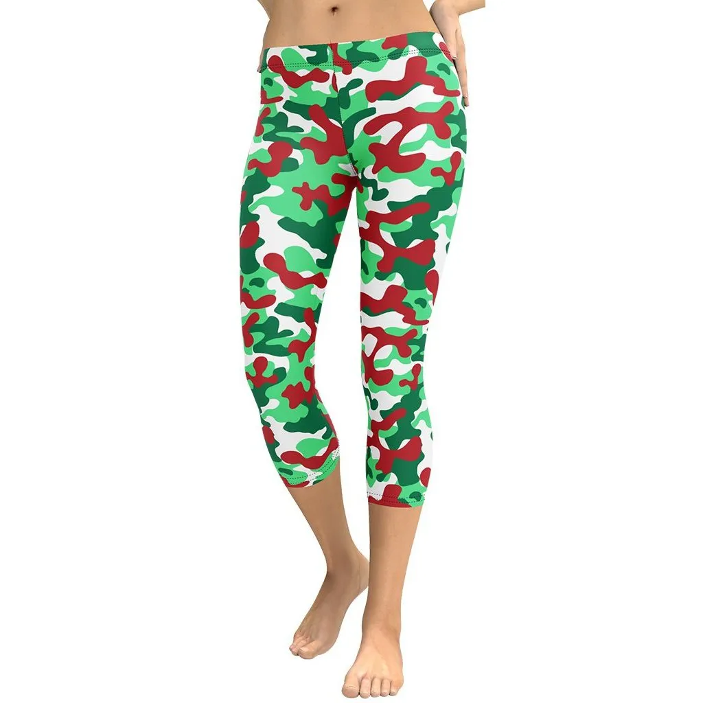 Christmas Camo Capris