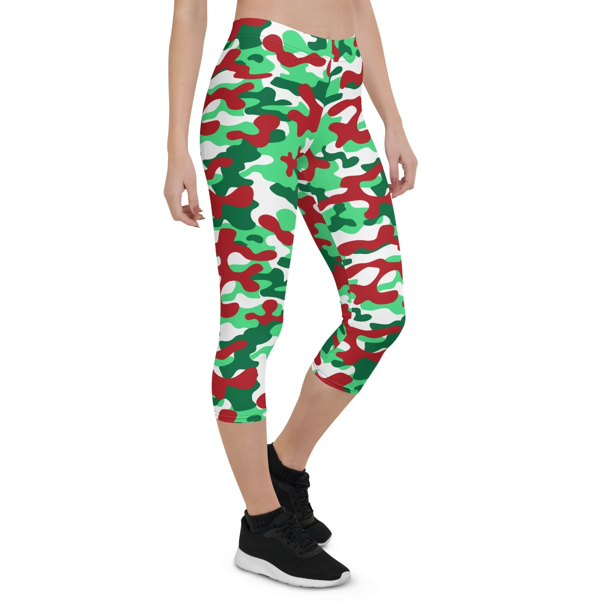 Christmas Camo Capris