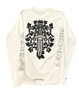 CHROME HEARTS DAGGER WHITE LONG SLEEVE