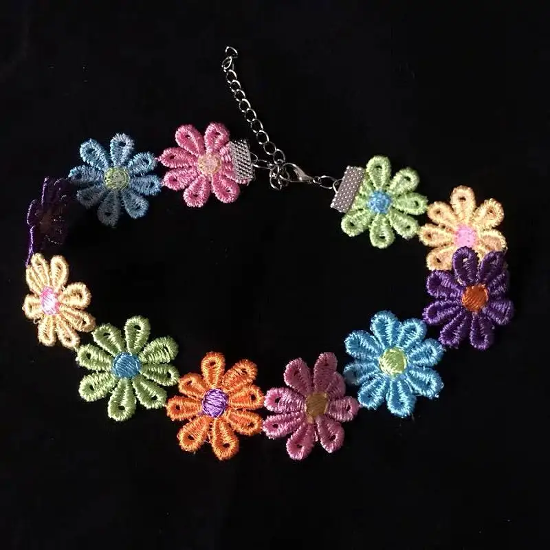 CUTE COLORFUL SEVEN-COLOR FLOWER NECKLACE