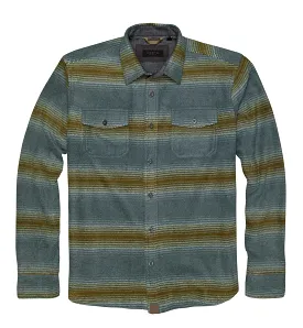 'Dakota Grizzly' Men's Bowie Arctic Fleece Button Down - Agave