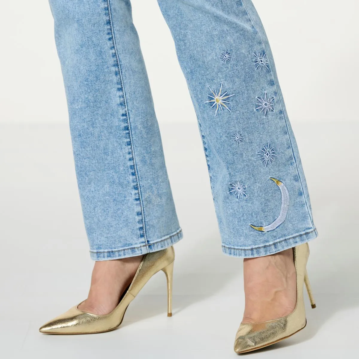      DG2 by Diane Gilman New Classic Stretch Denim Celestial Bootcut Jean     