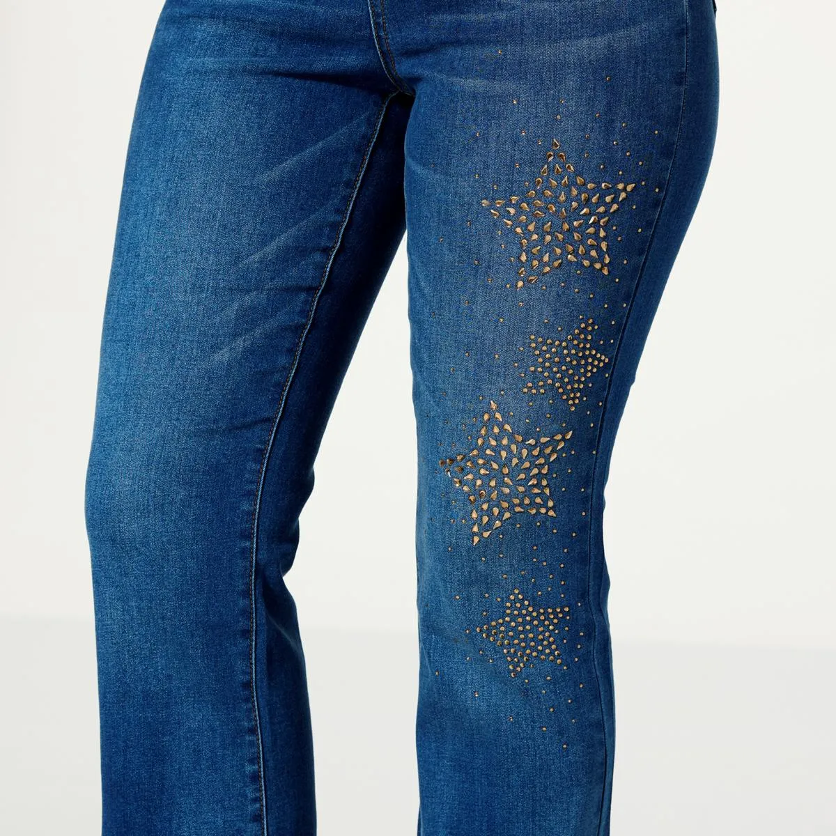      DG2 by Diane Gilman New Classic Stretch Denim Celestial Bootcut Jean     