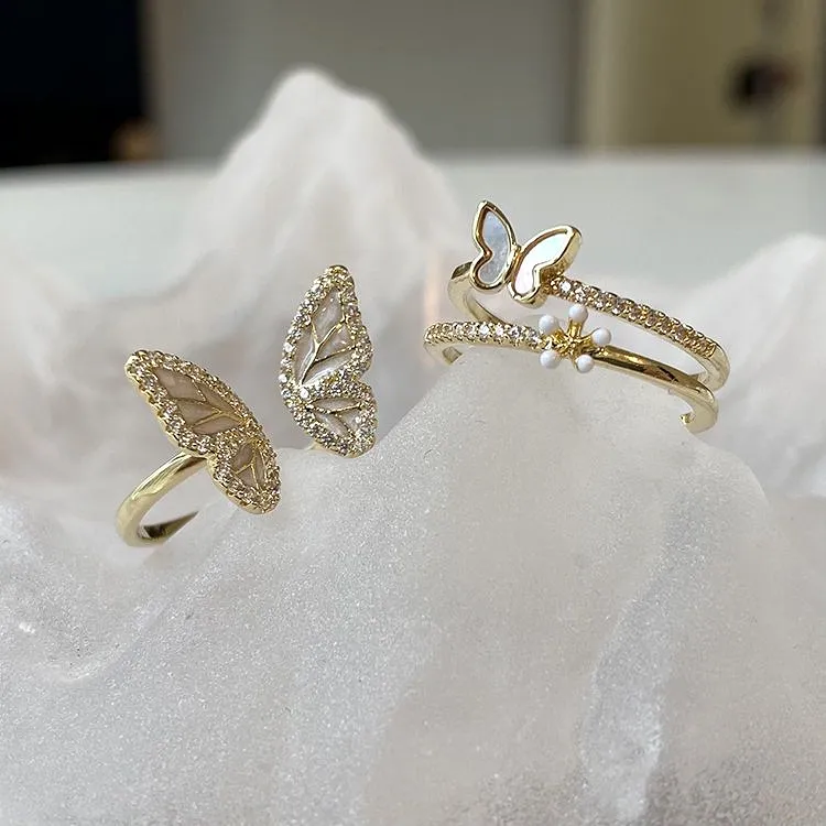 Diamond Butterfly Ring  MK19041