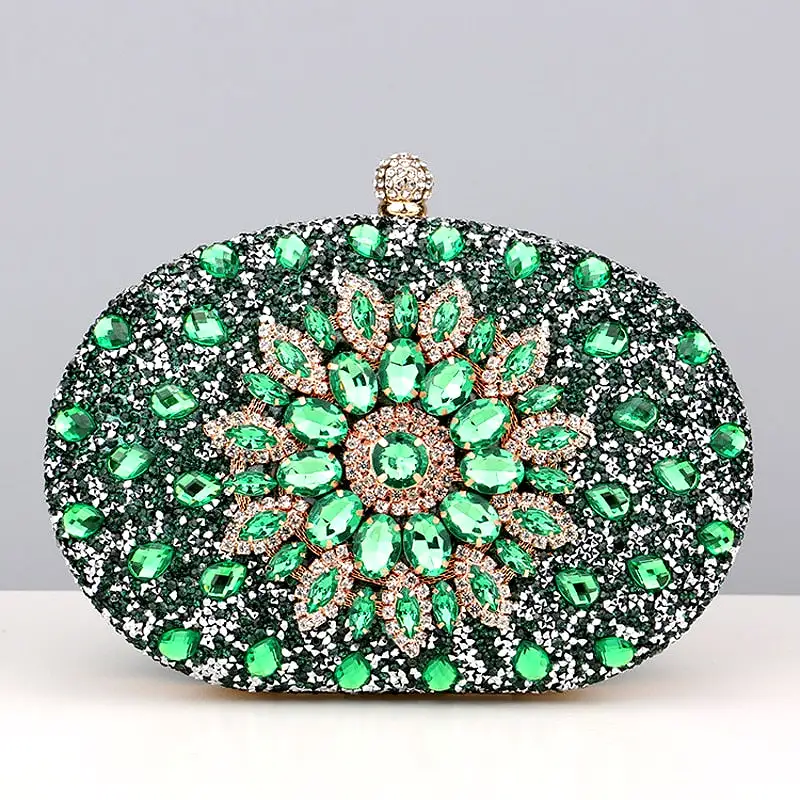 Diamond Women Luxury Clutch Evening Bag Wedding Crystal Ladies Cell Phone Pocket Purse