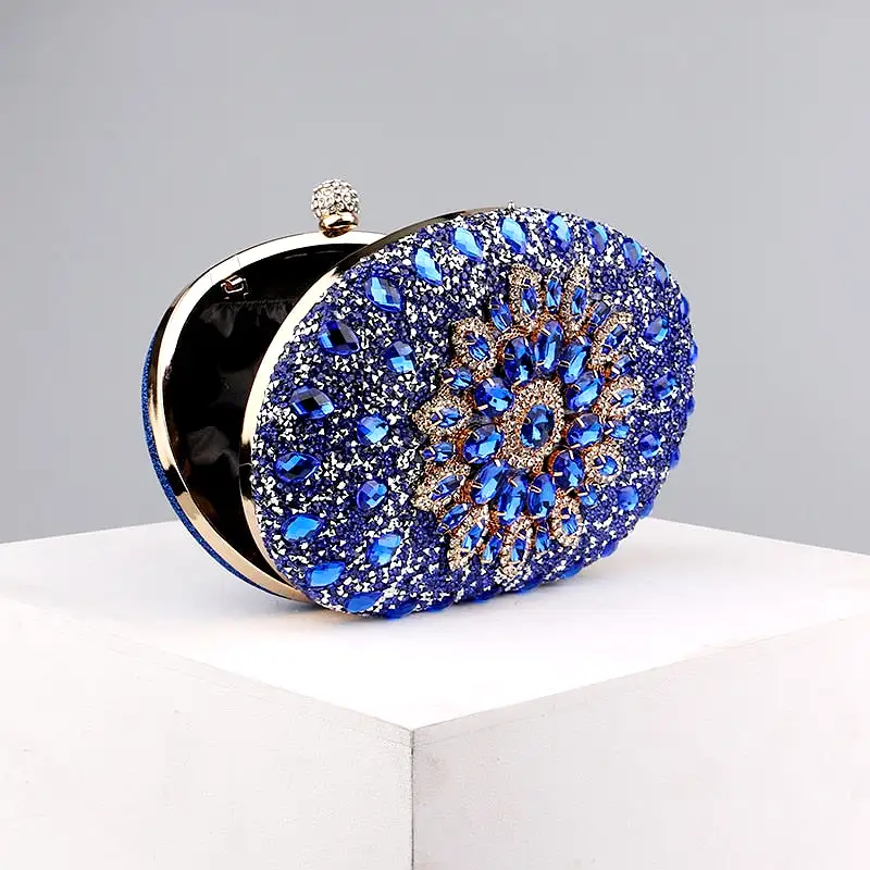 Diamond Women Luxury Clutch Evening Bag Wedding Crystal Ladies Cell Phone Pocket Purse