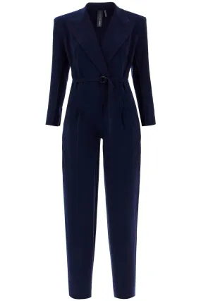 double-breasted straight leg jumpsuit KK224JPLE06951 TRUE NAVY