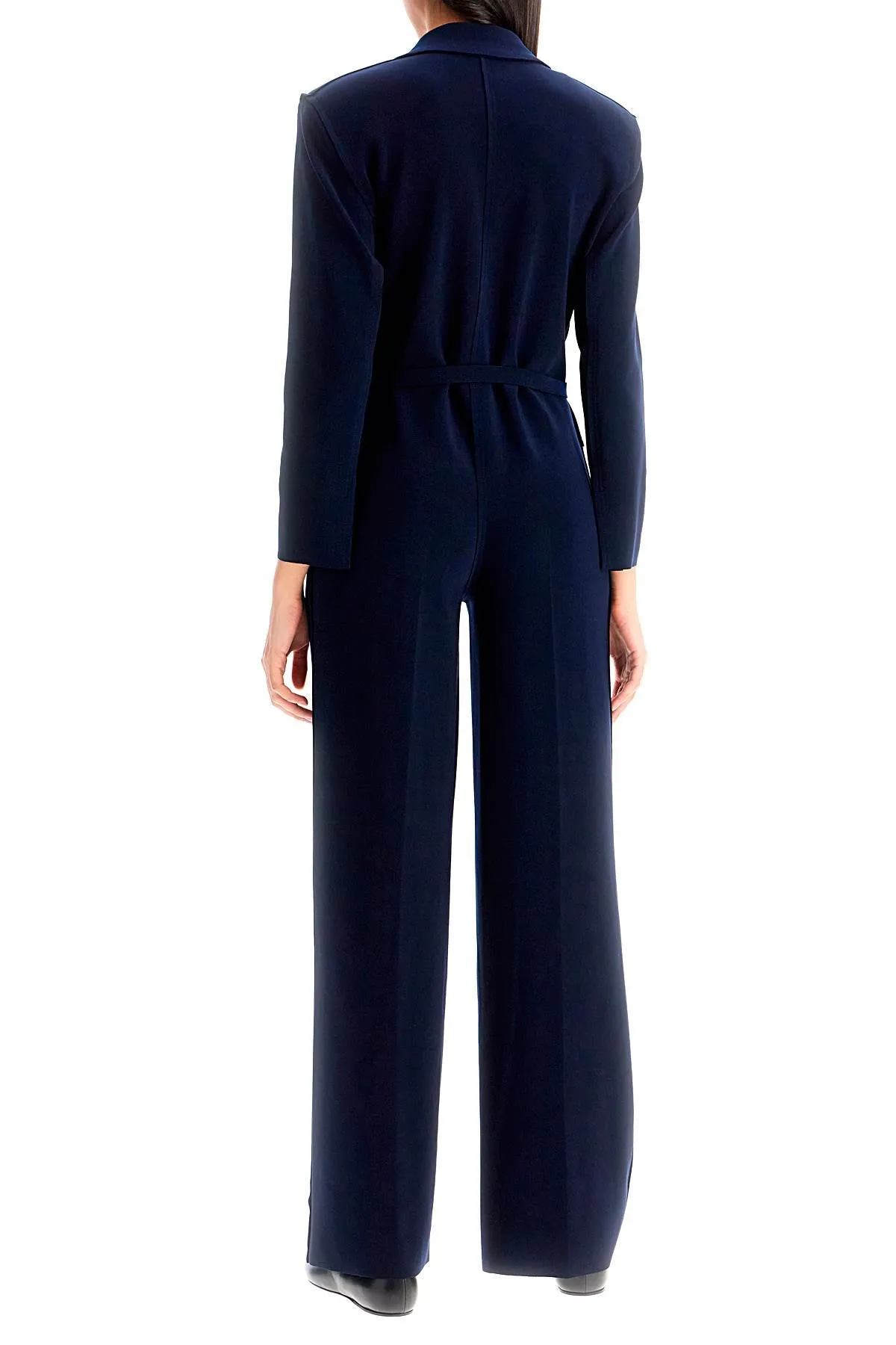 double-breasted straight leg jumpsuit KK224JPLE06951 TRUE NAVY